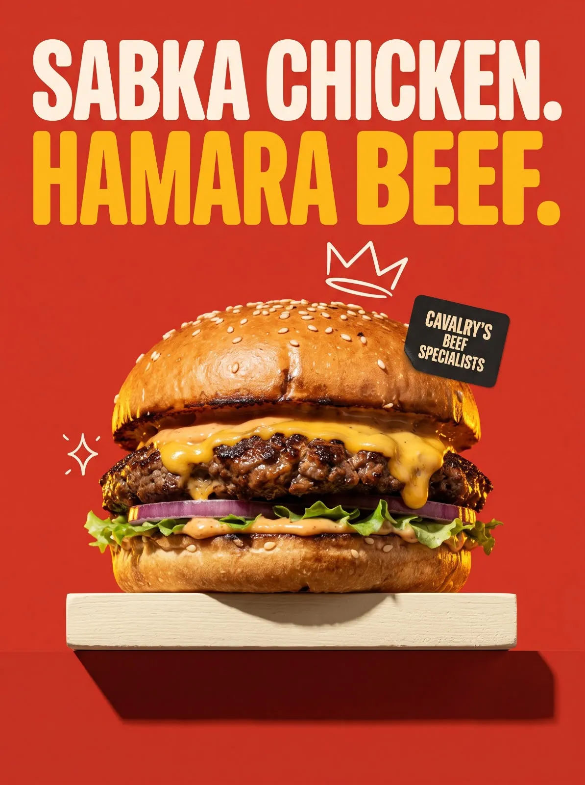 Cavalry's: A meme-led social series for a beef burger brand.