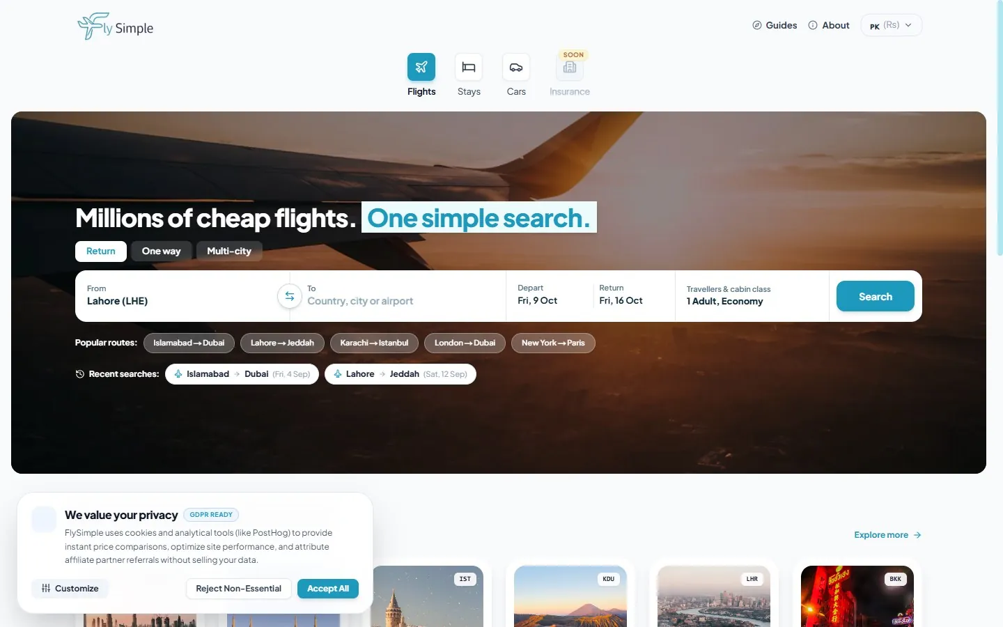 FlySimple: From concept to a live travel platform in 20 days.